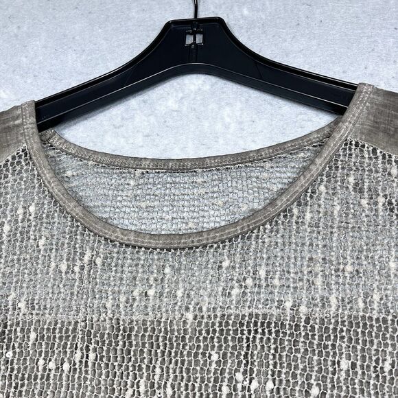 Seduzione Blouse Tunic Size One Size Brown Italy to Wear Layered 3/4 Sleeve - Picture 2 of 11